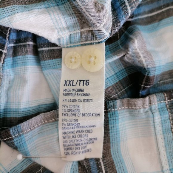 American Eagle Outfitters Mens Multicolor Long Sleeve Button-Up Shirt Size XXL - Picture 6 of 6